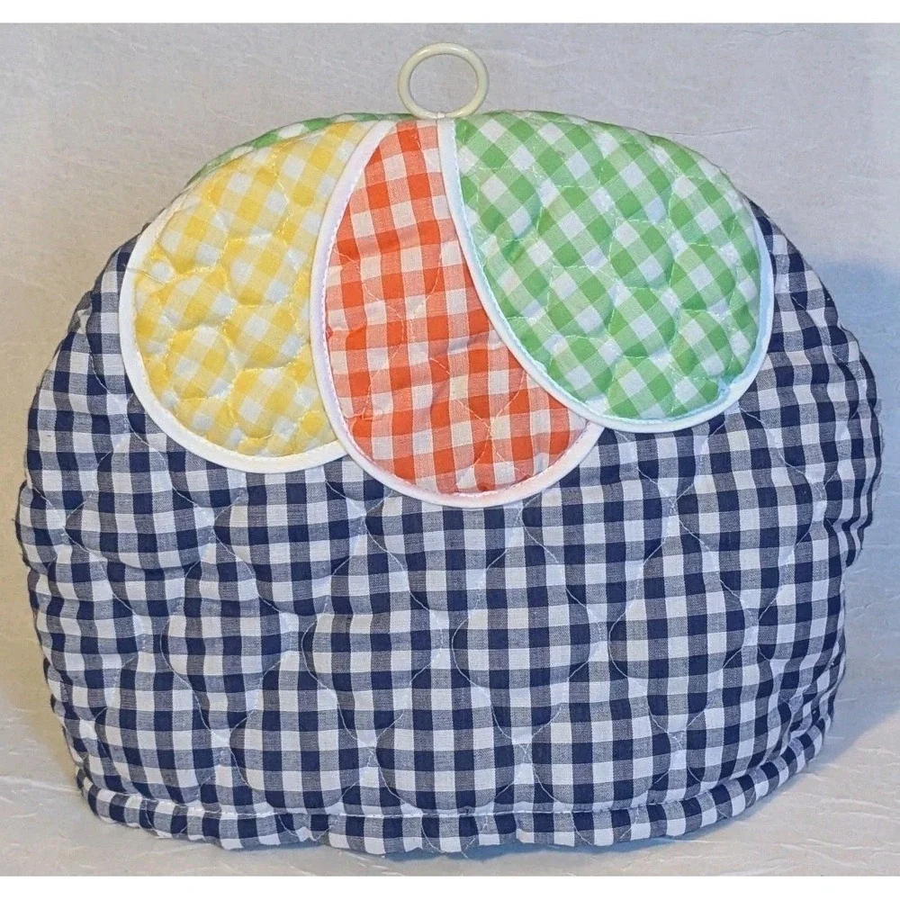 Retro Quilted Toaster Covers Appliance 70s Fabric Cottage Core Vtg Cute Set Of 4